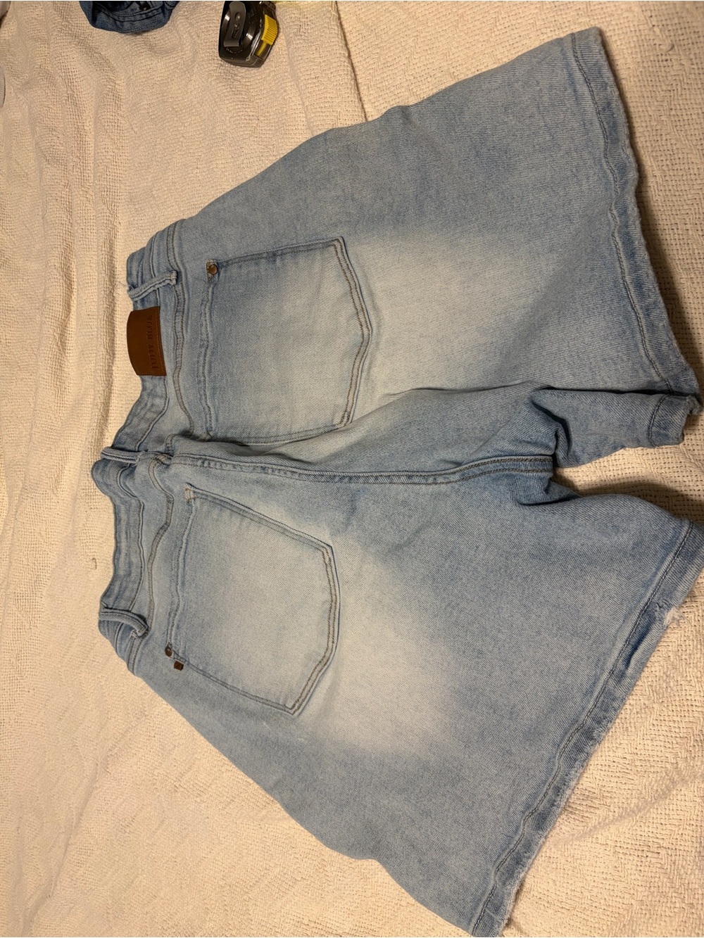 Judy Blue Light Blue High Waist Relaxed Denim Shorts